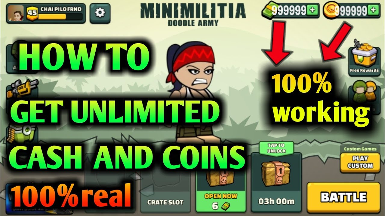 Mini Militia Mod Apk Unlimited Money and Cash