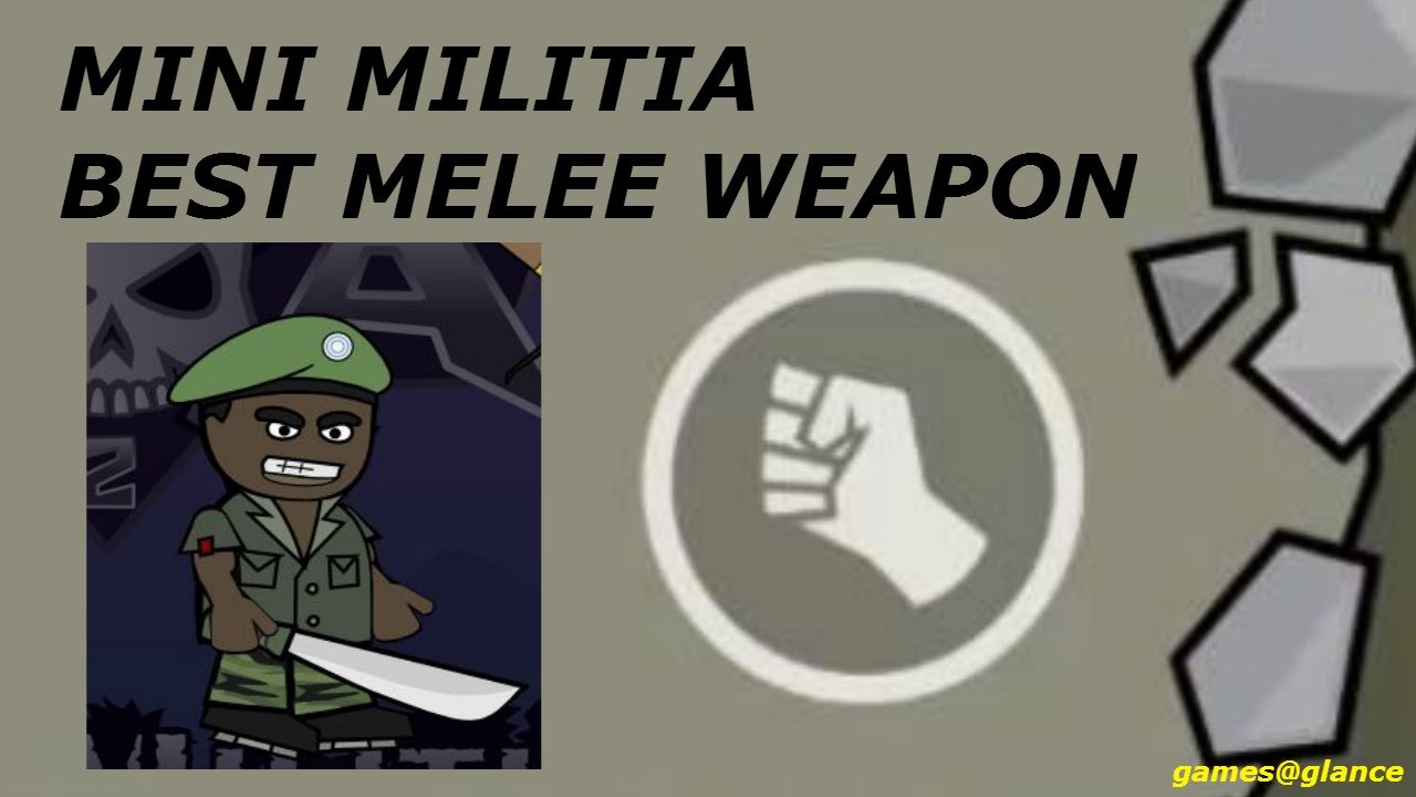 what is melee attack in mini militia 1719740651